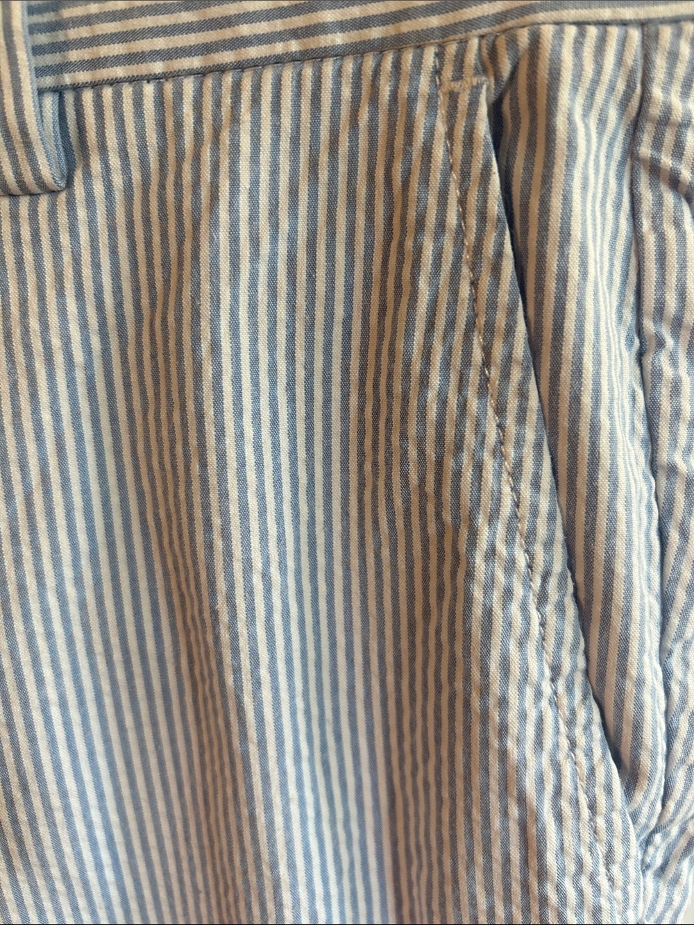 Vineyard Vines Blue and White Seersucker Chinos 32x30 - Picture 5 of 9